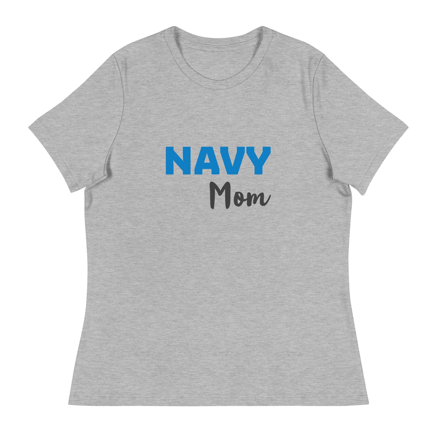 Navy Mom Printed T-Shirt